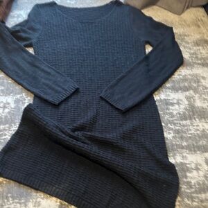 Black Long Sleeve Sweater Dress